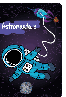 6 astronautas con habilidades